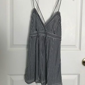 Navy & White Striped American Eagle Strappy Top